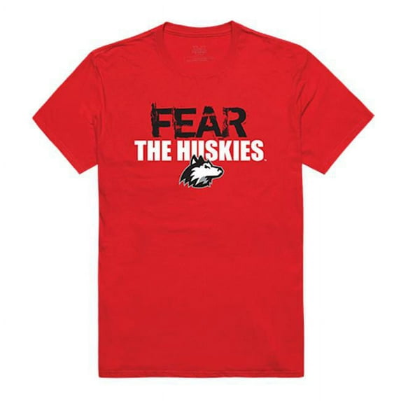 W Republic Apparel 518-142-R58-02 Northern Illinois University Fear Tee for Men, Red - Medium