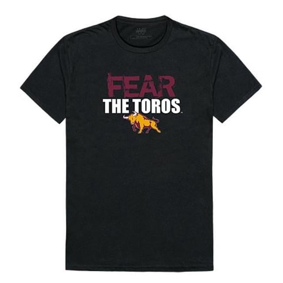 W Republic Apparel 518-175-E27-05 California State University Dominguez Hills Fear Tee for Men, Black - 2XL