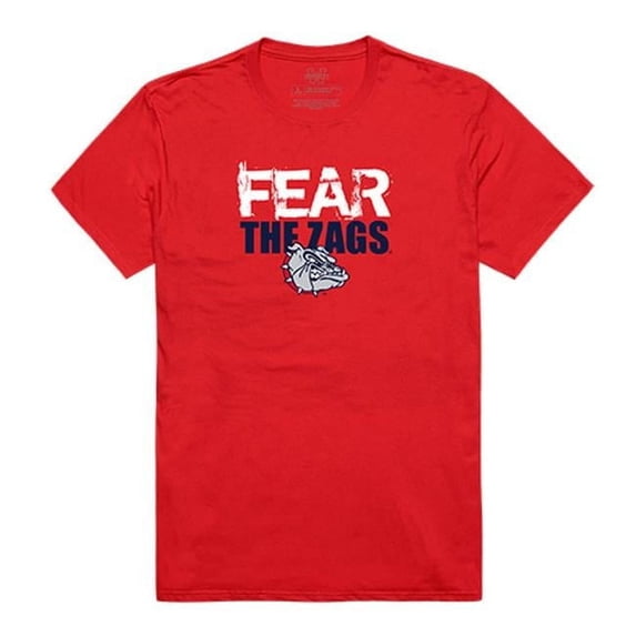 W Republic Apparel 518-187-R58-03 Fear College Tee, Gonzaga, Red - Large
