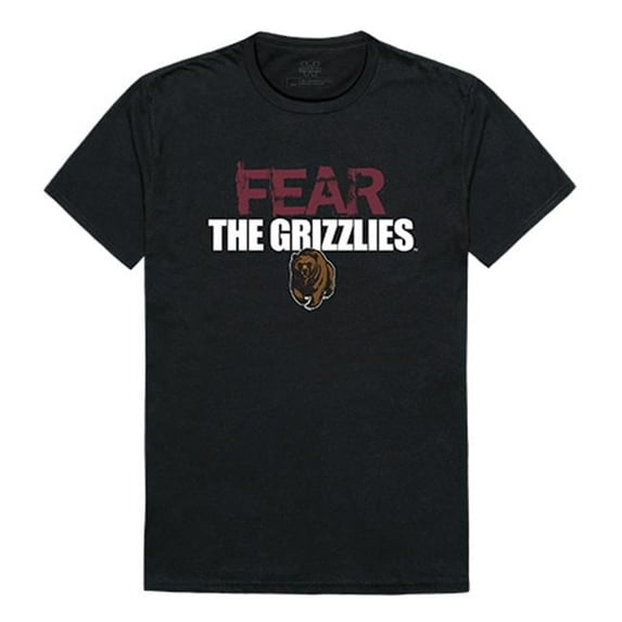 W Republic Apparel 518-191-E27-05 Montana State University Fear Tee for Men, Black - 2XL