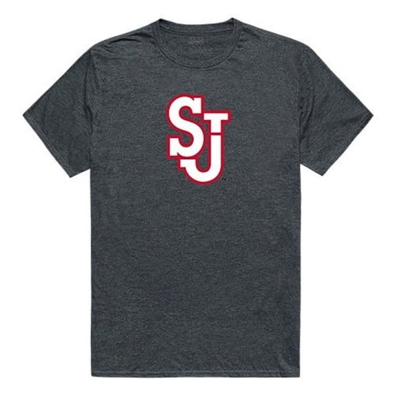W Republic Apparel 519-152-E9C-04 St Johns University Cinder Tee for Men, Heather Charcoal - Extra Large