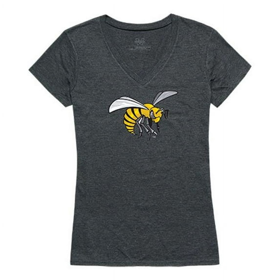 W Republic Apparel 521-102-E9C-03 Alabama State University Women Cinder Tee Shirt - Heather Charcoal, Large