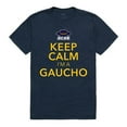 thumbnail image 1 of W Republic Apparel 523-112-BGT-01 Santa Barbara Keep Calm Mens Tee, Navy - Small, 1 of 2