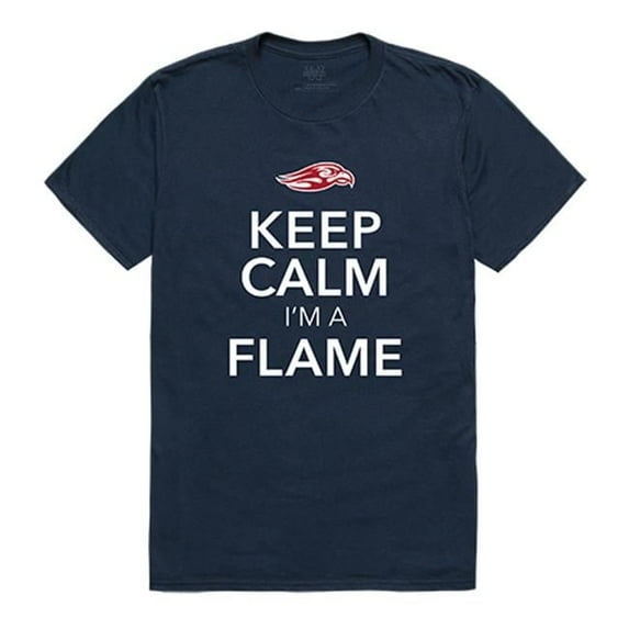 W Republic Apparel 523-129-BGT-03 Liberty University Keep Calm Mens Tee, Navy - Large