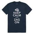thumbnail image 1 of W Republic Apparel 523-187-BGT-03 Gonzaga University Keep Calm Mens Tee Shirt - Navy, Large, 1 of 1