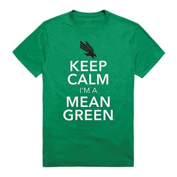 W Republic Apparel 523-195-G77-05 University of North Texas Keep Calm T-Shirt for Men - Kelly Green, 2XL