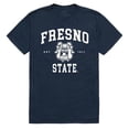 thumbnail image 1 of W Republic Apparel 526-169-NVY-02 California State University, Fresno Seal Tee, Navy - Medium, 1 of 2