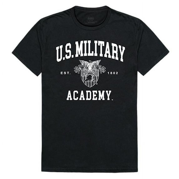 W Republic Apparel 526-174-BLK-04 United States Military Academy Army A-35 Seal Tee, Black - Extra Large