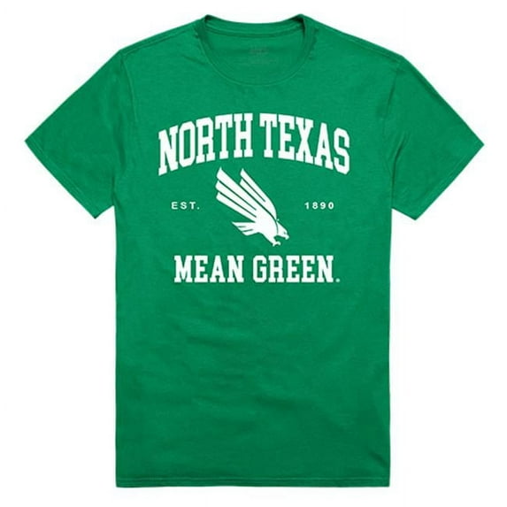 W Republic Apparel 526-195-KEL-01 University of North Texas Seal Tee, Kelly - Small