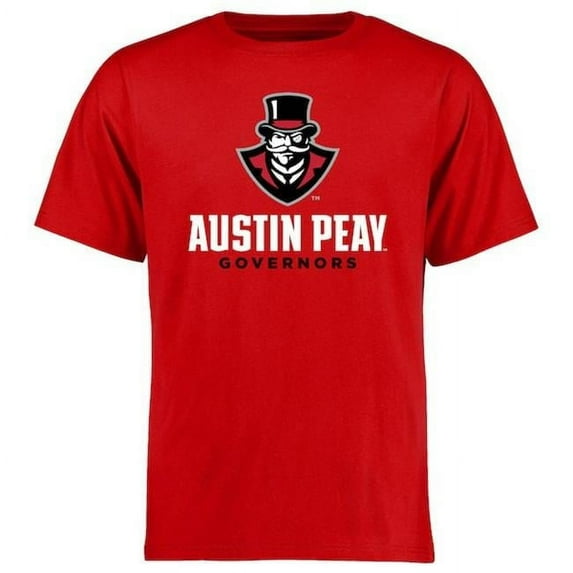 W Republic Apparel 527-105-R58-02 Austin Peay State University Athletic Tee, Red - Medium