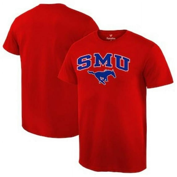 W Republic Apparel 527-150-R58-04 Southern Methodist University Athletic Tee, Red - Extra Large