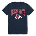 thumbnail image 1 of W Republic Apparel 527-169-BGT-01 California State University Fresno Athletic Tee for Men, Navy - Small, 1 of 2