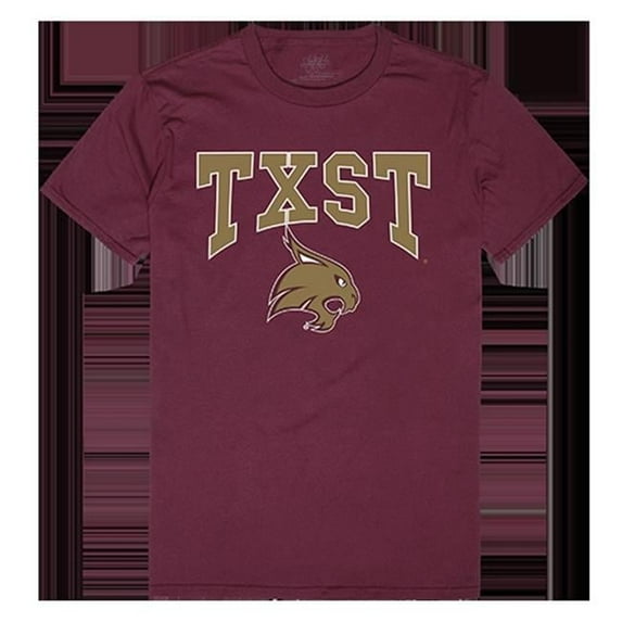 W Republic Apparel 527-181-327-05 Texas State Athletic Tee, Maroon - 2XL