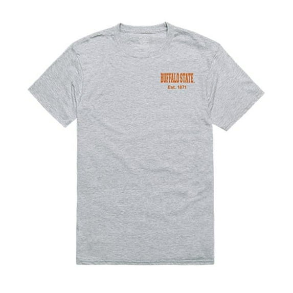 W Republic Apparel 528-107-HGY-03 University at Buffalo Mens Practice Tee, Heather Grey - Large