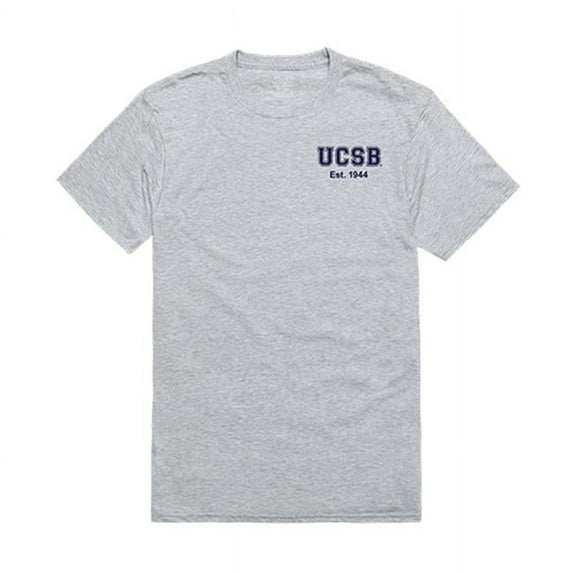 W Republic Apparel 528-112-HGY-04 University of California Santa Barbara Mens Practice Tee, Heather Grey - Extra Large