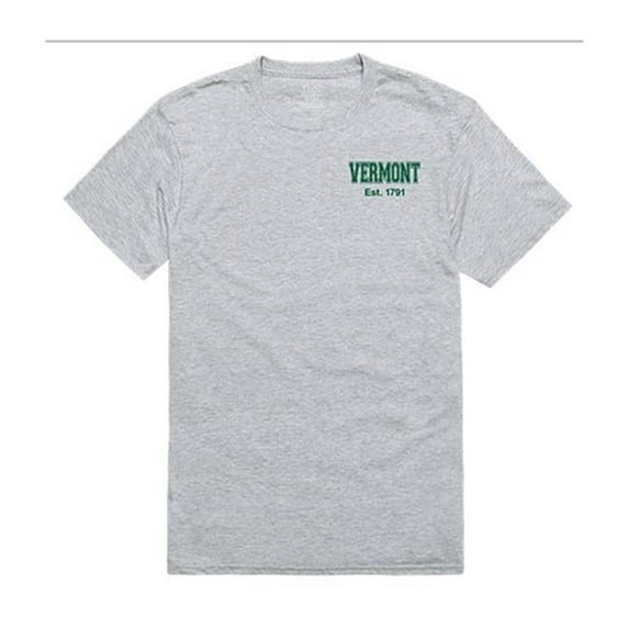 W Republic Apparel 528-155-HGY-04 University of Vermont Practice Tee for Men, Heather Grey - Extra Large