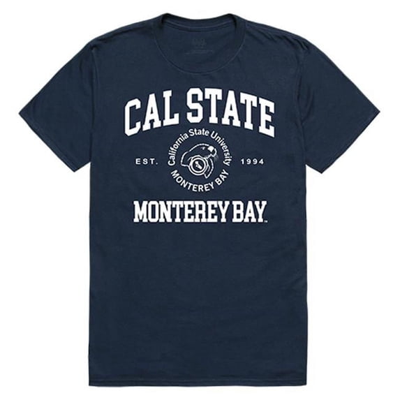 W Republic Apparel California State University - Monterey Bay Seal Tee - Navy - Extra Large