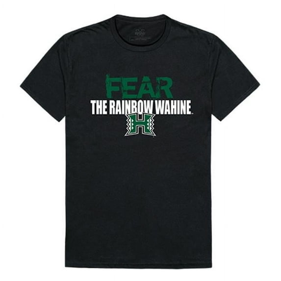 W Republic Apparel University of Hawaii at Manoa Fear Tee for Men - Black - Extra Large