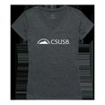 thumbnail image 1 of W Republic Apparel  Womens Institutional Tee, CSUSB - Heather Charcoal, Extra Large, 1 of 1
