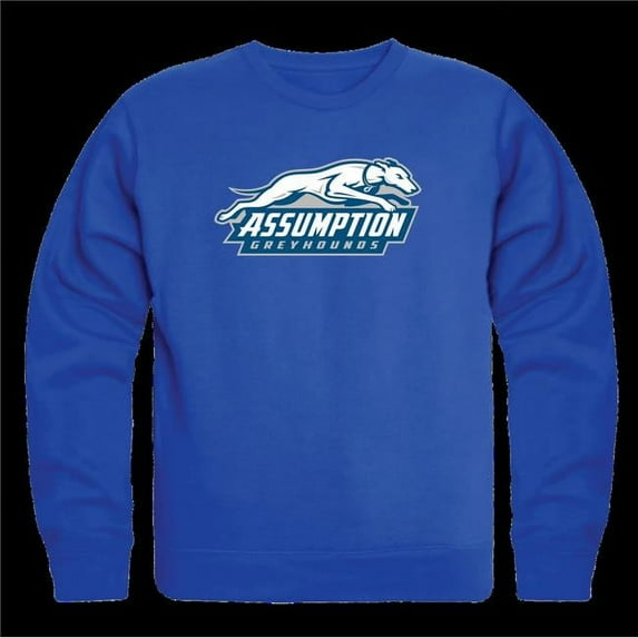 W Republic Assumption University Greyhounds College Crewneck Sweatshirt, Royal - Large