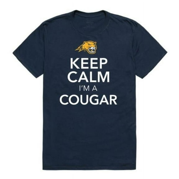 W Republic  Averett University Cougars Keep Calm T-Shirt, Navy - 2XL