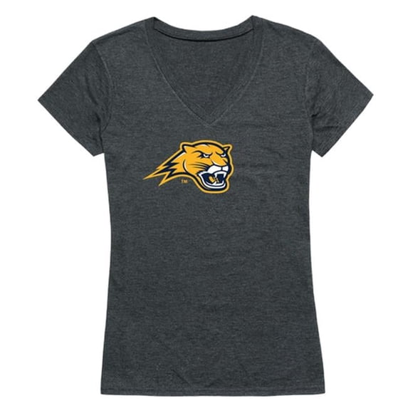 W Republic Averett University Cougars Women Cinder Short Sleeve T-Shirt, Heather Charcoal - Large