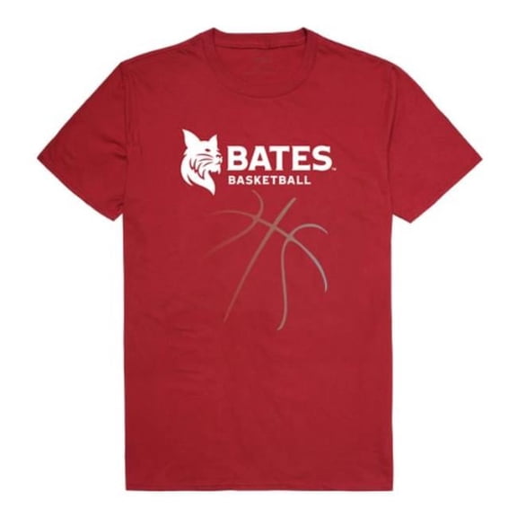 W Republic  Bates College Bobcats College Basketball T-Shirt, Cardinal - 2XL