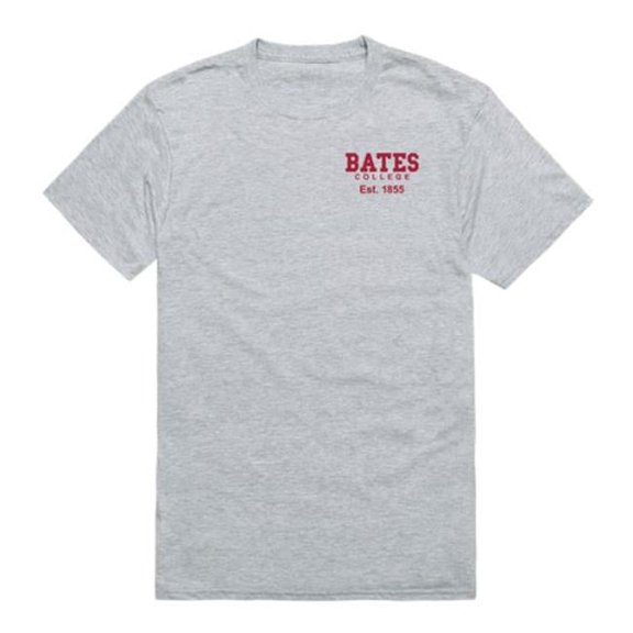 W Republic Bates College Bobcats Practice T-Shirt, Heather Grey - Small