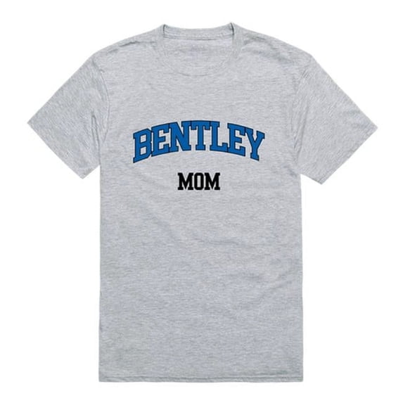 W Republic Bentley University Falcons College Mom T-Shirt, Heather Grey - Medium