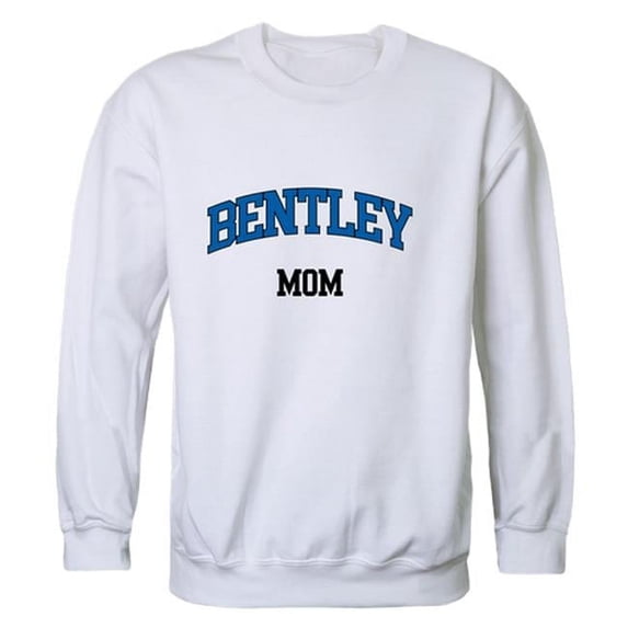 W Republic Bentley University Falcons Mom Crewneck Sweatshirt, White - Medium