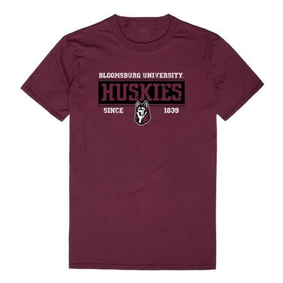 W Republic Bloomsburg University of Pennsylvania Established T-Shirt, Maroon & White 2 - Large