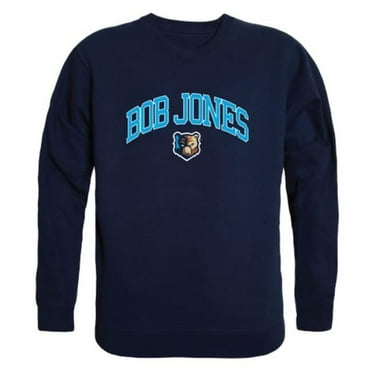 W Republic  Bob Jones University Bruins Campus Crewneck Sweatshirt, Navy - Large