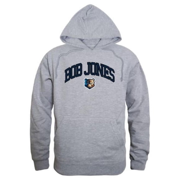 W Republic Bob Jones University Bruins Campus Hoodie, Heather Grey - 2XL