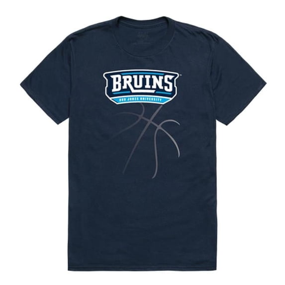 W Republic Bob Jones University Bruins College Basketball T-Shirt, Navy - Extra Large