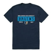 W Republic  Bob Jones University Bruins College Established T-Shirt, Navy - Large