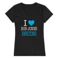 thumbnail image 1 of W Republic  Bob Jones University Bruins I Love Women T-Shirt, Black - Medium, 1 of 1