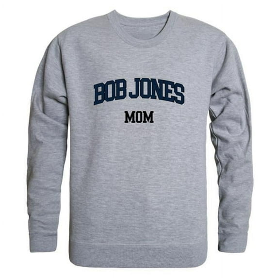 W Republic Bob Jones University Bruins Mom Crewneck Sweatshirt, Heather Grey - Extra Large