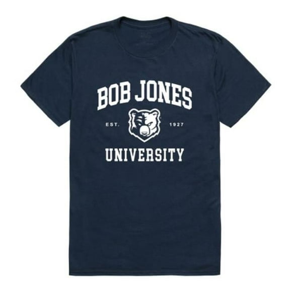 W Republic Bob Jones University Bruins Seal College T-Shirt, Navy - Extra Large