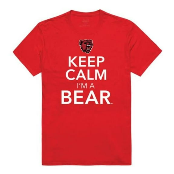 W Republic  Bridgewater State University Bears Keep Calm T-Shirt, Red - 2XL