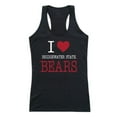 thumbnail image 1 of W Republic  Bridgewater State University Bears Women I Love Tank Top, Black - Large, 1 of 1