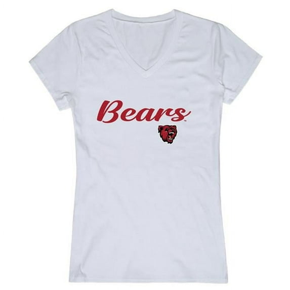 W Republic Bridgewater State University Bears Women Script T-Shirt, White - Small