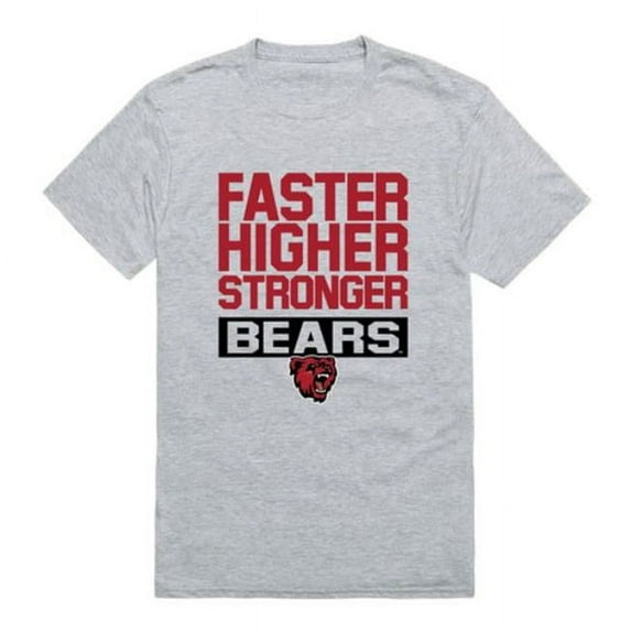 W Republic Bridgewater State University Bears Workout T-Shirt, Heather Grey - Medium