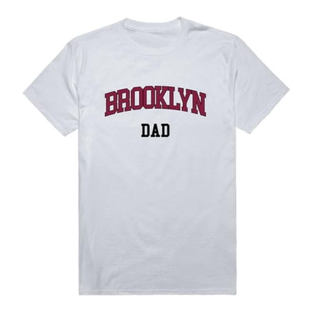 W Republic Brooklyn College Bulldogs Short Sleeve College Dad T-Shirt, White - Extra Large