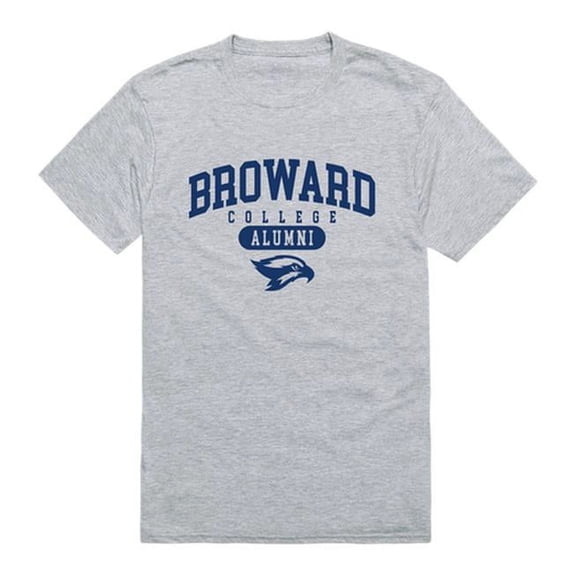 W Republic Broward College Seahawks Alumni T-Shirt, Heather Grey - Small