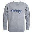 thumbnail image 1 of W Republic  Broward College Seahawks Script Crewneck Sweatshirt, Heather Grey - Large, 1 of 1