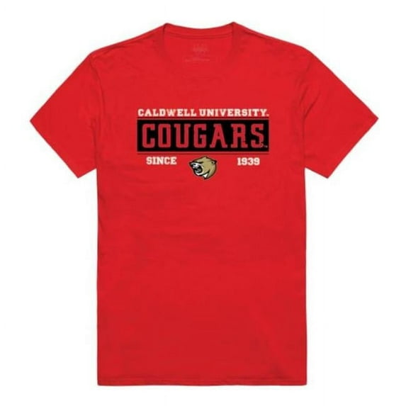 W Republic Caldwell University Cougars College Established T-Shirt, Red - Extra Large