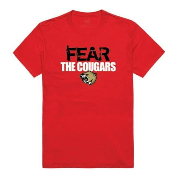 W Republic Caldwell University Cougars Fear College T-Shirt, Red - Large