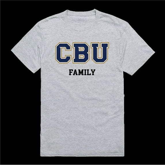 W Republic California Baptist University Lancers Family T-Shirt, Heather Grey - Extra Large