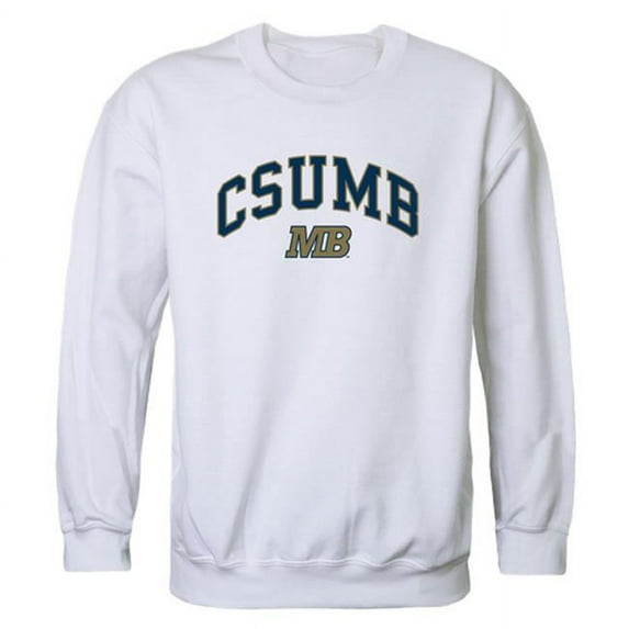 W Republic California State University, Monterey Bay Campus Crewneck Sweatshirt, White - 2XL