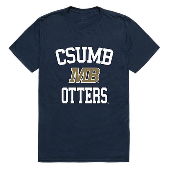 W Republic California State University, Monterey Bay Men Arch T-Shirt, Navy - Extra Large
